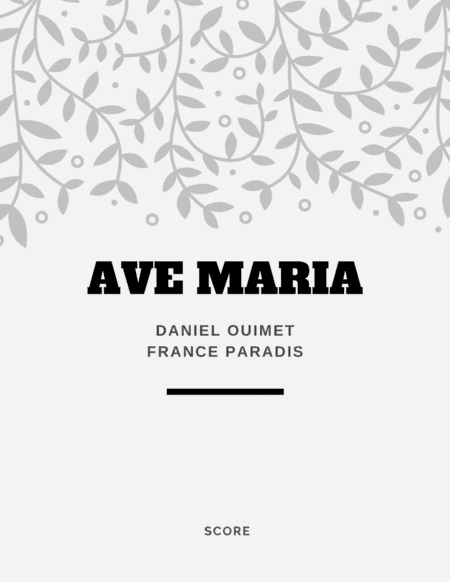 AVE MARIA - score