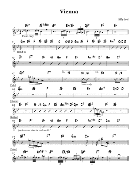 Vienna (arr. Dean Aivaliotis)