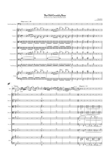 The Old Grumbly Bear (Bass Solo) (arr. Tom Rundle-Wood)