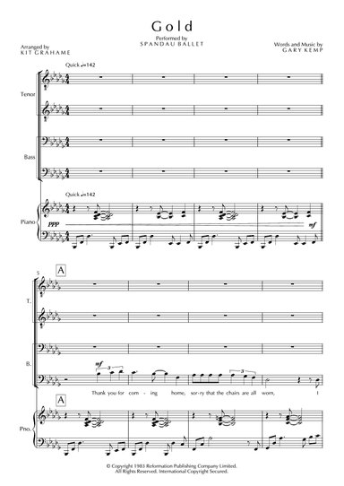 Gold (arr. Kit Grahame)