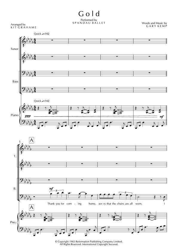 Gold (arr. Kit Grahame)