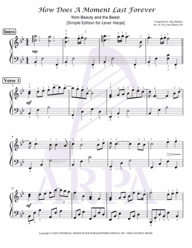 Beauty And The Beast (arr. Yee Lam (Elam) LAI)