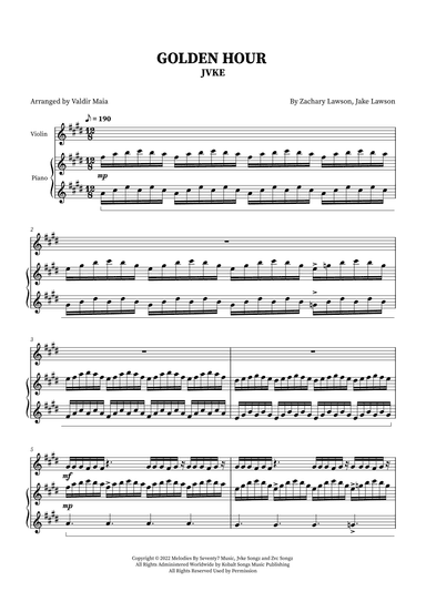 Golden Hour (arr. Valdir Maia)