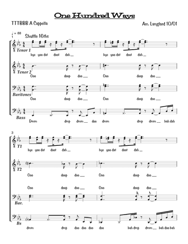 One Hundred Ways (arr. Paul Langford)