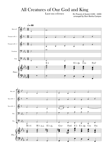 All Creatures of Our God and King (arr. Davi Rocha Campos)