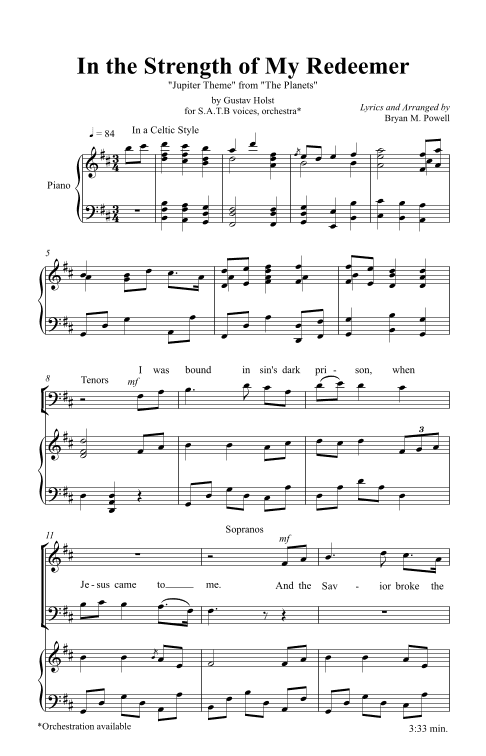 In the Strength of My Redeemer (arr. Bryan M. Powell)