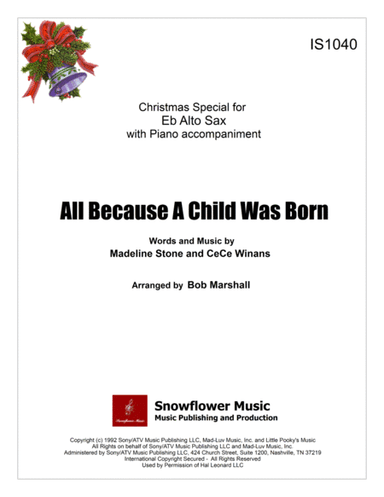 All Because A Child Was Born (arr. Bob Marshall)