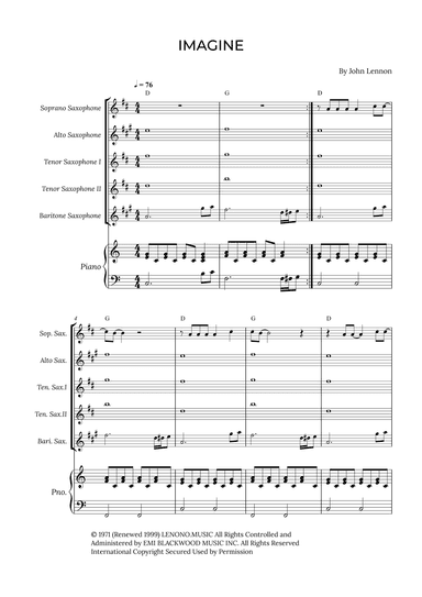 Imagine (arr. Alex Nunes Rodrigues)