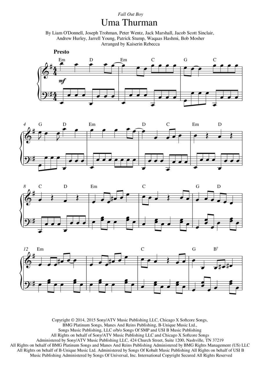 Uma Thurman (arr. Kaiserin Rebecca)