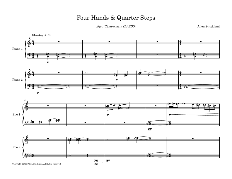 Four Hands and Quarter Steps