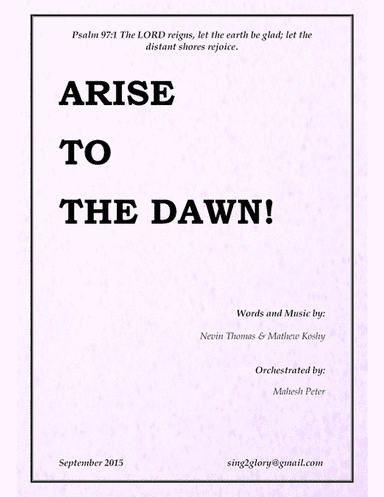 Arise to the Dawn - SATB Christmas Anthem