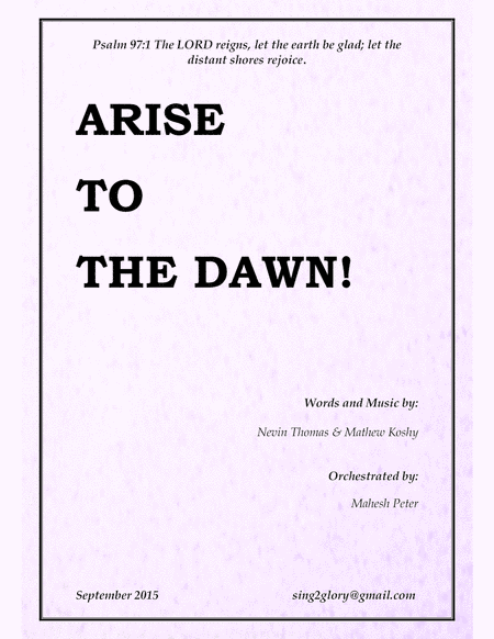 Arise to the Dawn - SATB Christmas Anthem