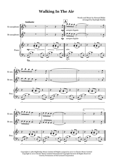 Walking In The Air (arr. Kayleigh Huelin)