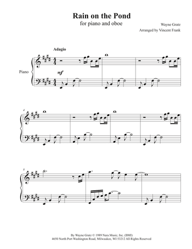 Rain On The Pond (arr. Vincent Frank)