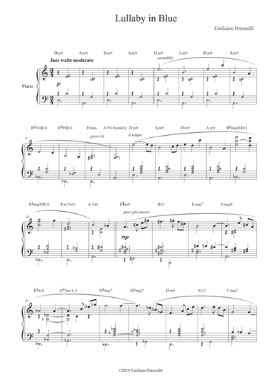 Lullaby in Blue - Jazz waltz