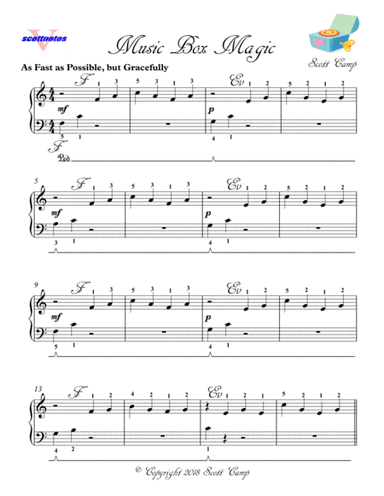 Music Box Magic (First Year Piano Solo)