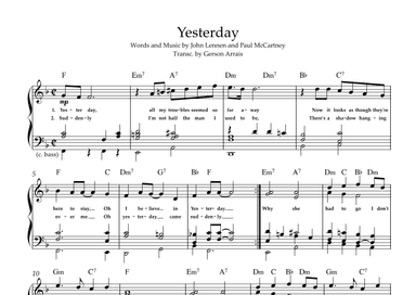 Yesterday (arr. Gerson Arrais)