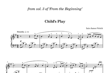 Child's Play (from vol. 3 of From the Beginning)