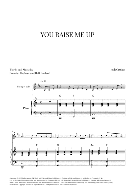 You Raise Me Up (arr. Cadenza Editions)