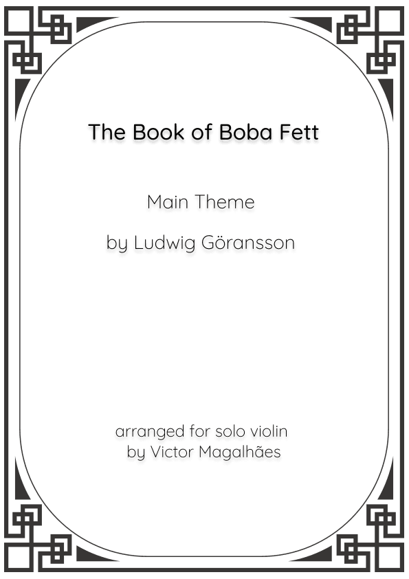 The Book Of Boba Fett Main Title Theme (arr. Victor Magalhães)