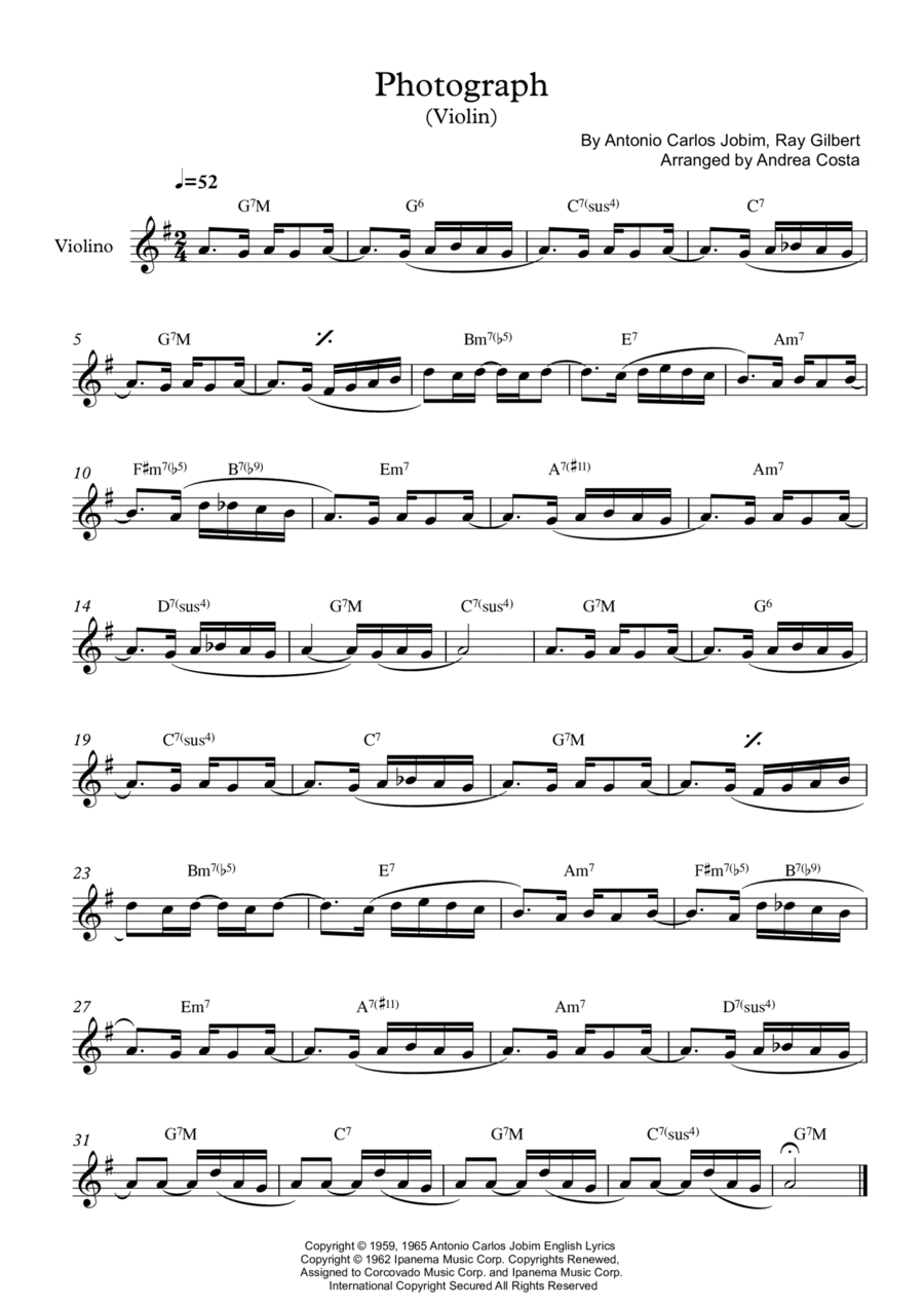 Photograph (arr. Andrea Costa)