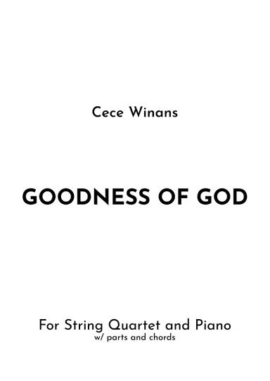 Goodness Of God (arr. Jireh J.)