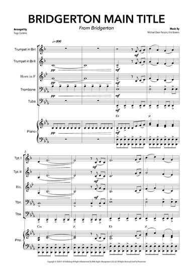 Bridgerton Main Title (arr. Tiago Cordeiro)