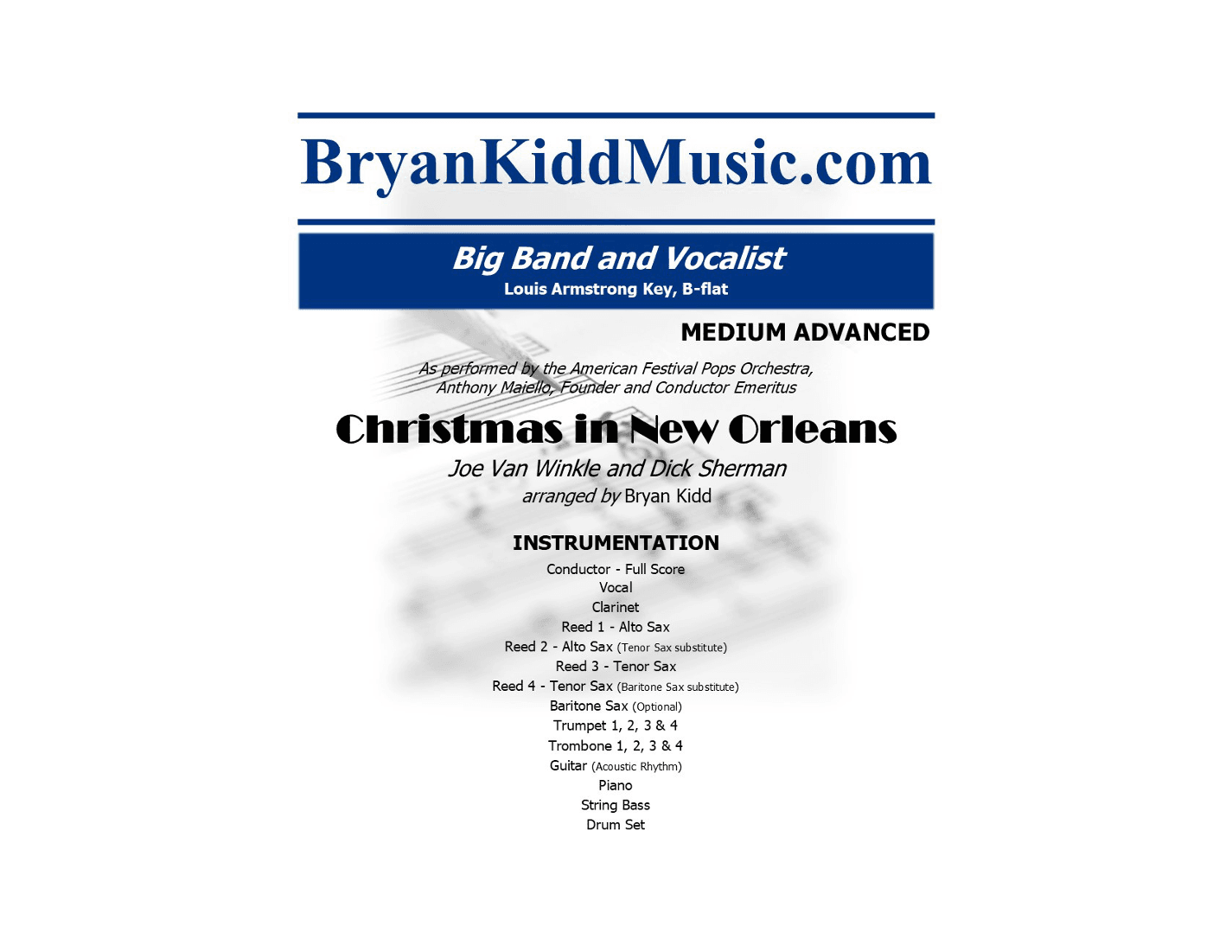 Christmas In New Orleans (arr. Bryan Kidd)