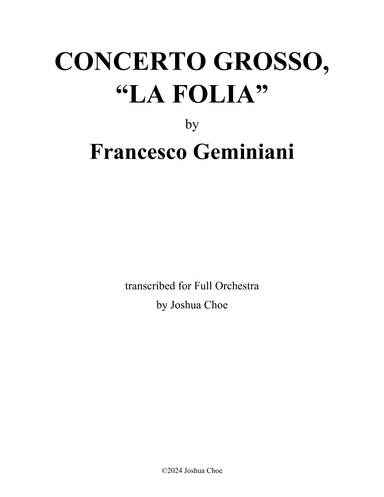 La Follia (arr. JMJ Arrangements)