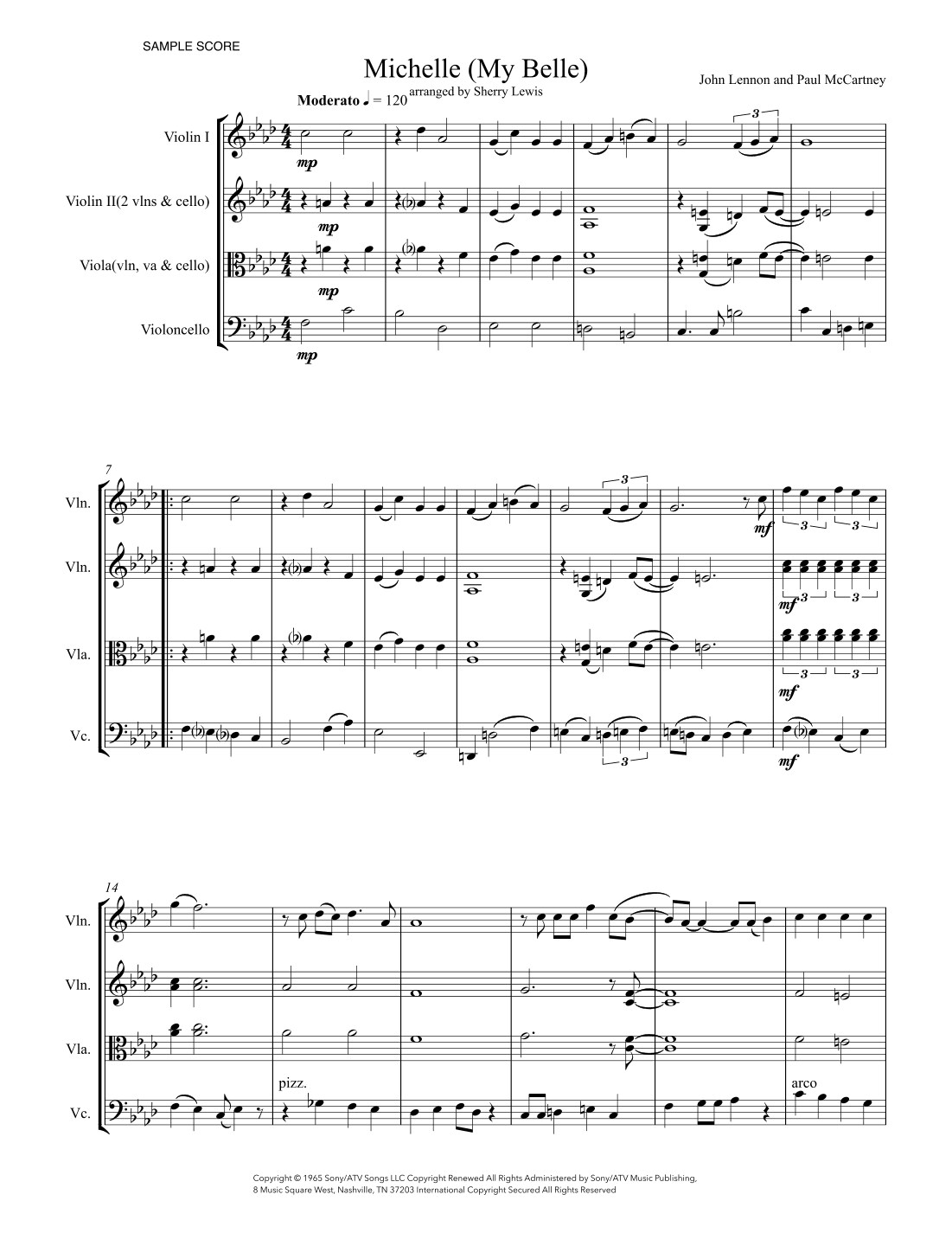 Michelle (arr. Sherry Lewis)