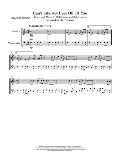 Can't Take My Eyes Off Of You (arr. Sherry Lewis)