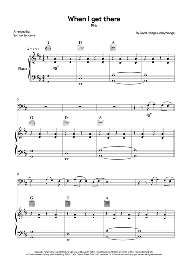 When I Get There (arr. Samuel Sequeira)