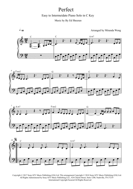 Perfect (arr. Miranda Wong)