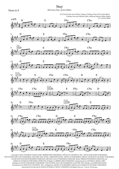 Stay (arr. Jônatas Britto)