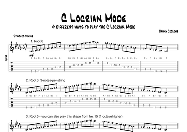C Locrian Mode (4 Ways to Play)