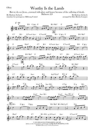 Worthy Is The Lamb (arr. Davi Rocha Campos)