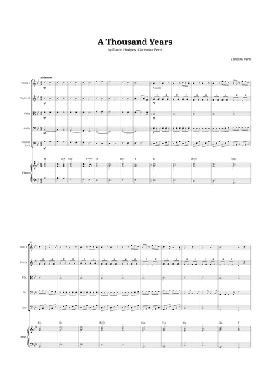 A Thousand Years (arr. Langanho)