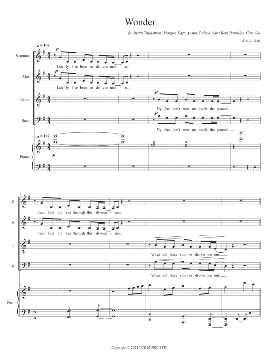Wonder (arr. Ash)