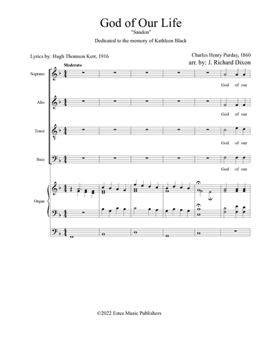 God of Our Life (arr. Estes Music Publishers)