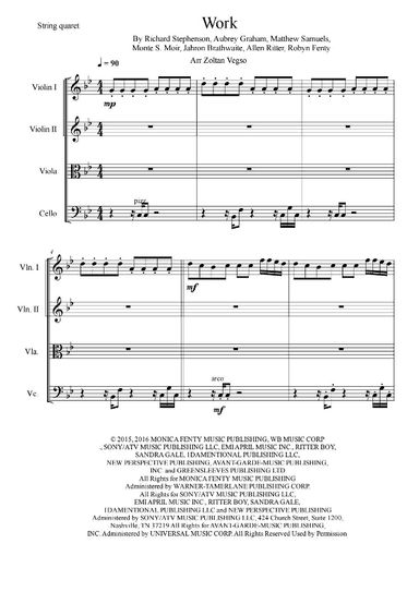 Work (arr. Zoltan Vegso)