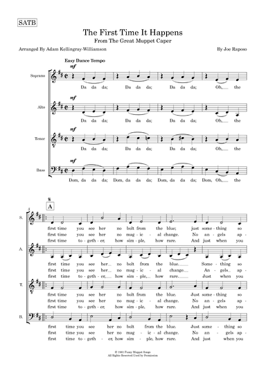 The First Time It Happens (arr. Adam Kellingray-Williamson)