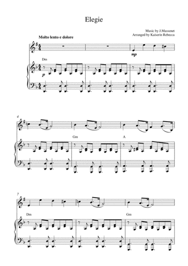 Elegie (arr. Kaiserin Rebecca)