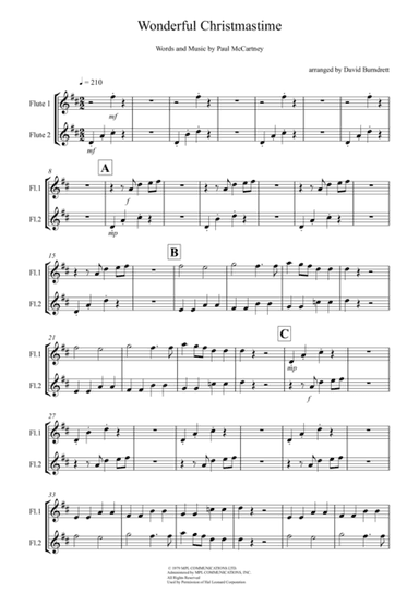 Wonderful Christmastime (arr. David Burndrett)