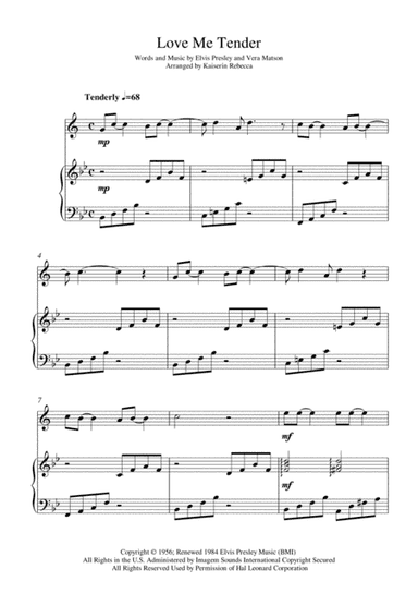 Love Me Tender (arr. Kaiserin Rebecca)