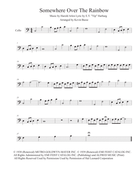 Over The Rainbow (from The Wizard Of Oz) (arr. Kevin Busse)