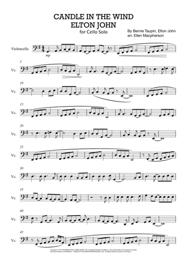 Candle In The Wind (arr. Ellen Macpherson)