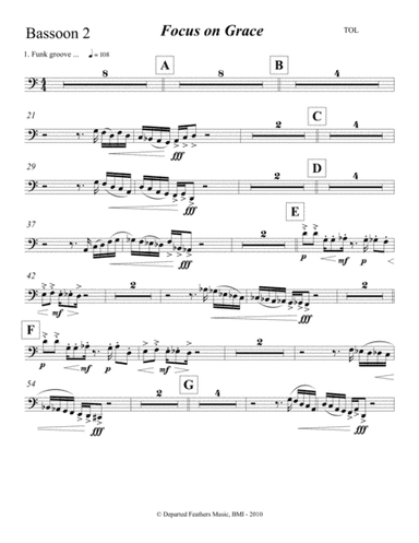 Focus on Grace ... A concerto for jazz saxophone and orchestra (2010) Bassoon 2