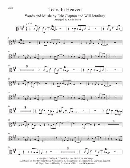Tears In Heaven (arr. Kevin Busse)