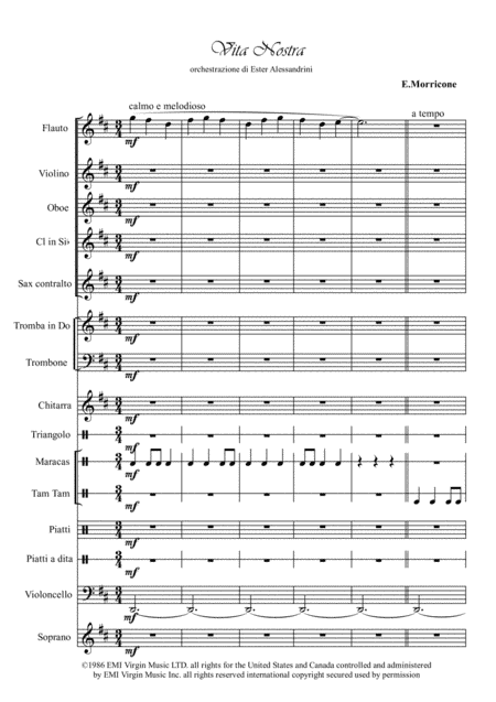 Vita Nostra (arr. Ester Alessandrini)