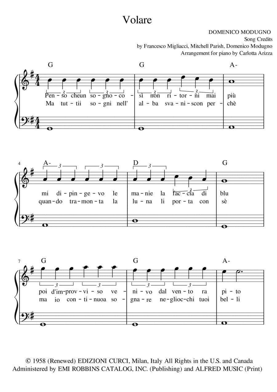Volare (arr. Carlotta Arizza)